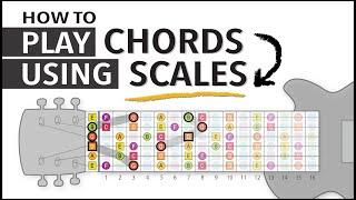 How to play guitar CHORDS using SCALES