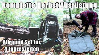 Komplette Herbst Ausrüstung - Allround Bushcraft Ausrüstung für 4 Jahreszeiten