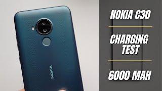 Nokia C30 Battery Charging Test 0 % to 100 % | 10W Charger 6000 mAh