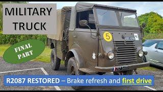 R2087 truck, completion of resto, plus how to change brakes and bleed. Test drive / brake test