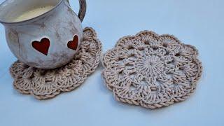 How to Crochet Coasters Super Popular Fast and Easy for Beginners#howtocrochetcoasters