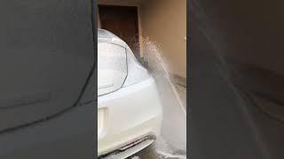 Snow Foaming on Car #carcleaning #asmr #cardetailing  #carwash #automobile #satisfying #carshampoo