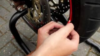 Rimstriping with Applicator Motor Sticker Easy Installation Video | Motorsticker.com