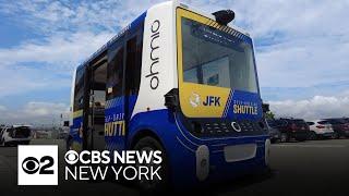 Get a closer look at JFK Airport's self-driving shuttles