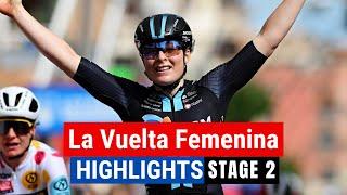 Legs Test For the Sprinters | La Vuelta Femenina 2023 Highlights - Stage 2