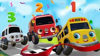 Wheels On The Bus Go To Town | Wheels on the vehicle | Nursery Rhymes & Kids Songs - Baby Car TV