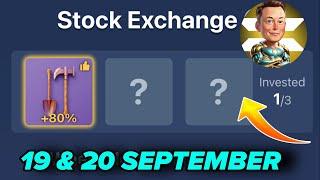 19 & 20 September X Empire Daily Investment Funds|X Empire Daily Combo|Musk Empire Today Combo Cards