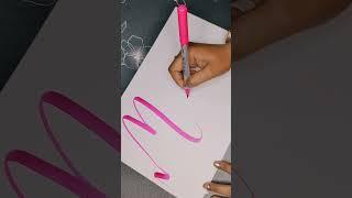 Manu  handlettringalphabets calligraphy with masicalpen trending shorts