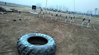 ट्रैक्टर टायर के साथ कमांडो का वर्कआउट  | tractor tire workout
