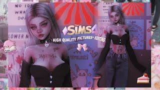 The Sims 4  How to take High Quality pictures + Editing Tips (˘꒳˘ )