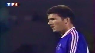 Zinedine Zidane - Memorable International Debut for France (Scored 2 Goals in 3 Minutes)