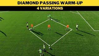 Diamond Passing Warm-Up | 4 Variations | Football/Soccer Training