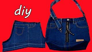 diy 작은 청바지로 가방 만들기/데님으로 손가방 만들기/청바지 리폼/Making  jeans bags/making handbags with denim/jeans reform.