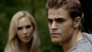 TVD 2X03 Stefan teaches Caroline to feed