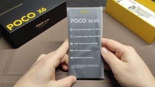 Xiaomi Poco X6 5G Black Unboxing  Detailed and long  4K UHD