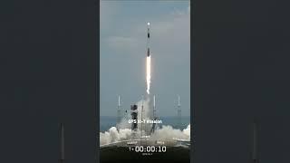 Liftoff of SpaceX Falcon 9 GPS III -7 Mission for US Space Force