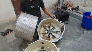bosch washing machine drum repair||new Bracket change[Hindi Urdu]