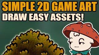 How to make 2D game art! Simple assets, even if you are bad at drawing