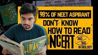 Score 360/360 in Biology- The correct way to read NCERT!! #ncert #neetug #neet #neet2022