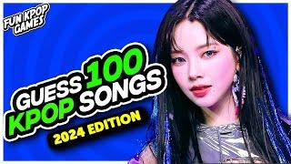 ⭐[ULTIMATE KPOP QUIZ] GUESS 100 KPOP SONGS OF 2024 - FUN KPOP GAMES 2024