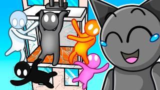 Sprunki vs 1 Elevator (Gang Beasts)