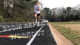 200m repeat workout