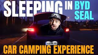 Sleeping in BYD SEAL: Car Camping Experience with Electric Sedan #carcamping #bydseal #byd