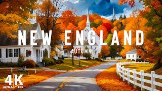 Autumn In New England 4K Ultra HD • Incredible Fall Foliage In New England From Above | Nature Film