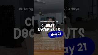 Building a Design Studio in 30 Days | DAY 21 | Client Documentation 