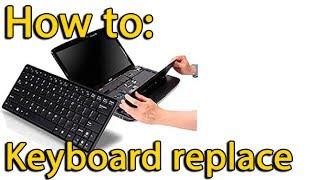 How to replace keyboard on Asus K52 laptop