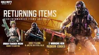 Season 9 Leaks|Free Ghost Plasma|2 New Working Redeem codes|Chance To Claim Free Urban tracker Codm