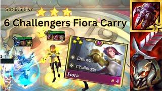 6 Challenger ⭐⭐⭐ Fiora Carry | TFT Set 9.5