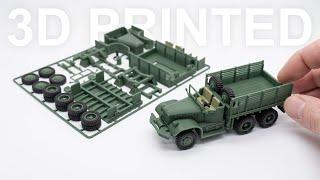 3d Printable Kit Card - Army Truck