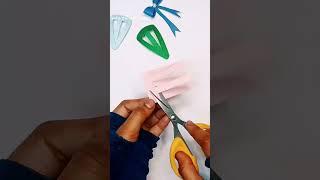 diy paper hair clips/ #shorts #viral #craft