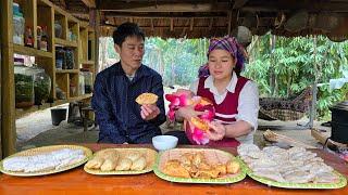 Building Safe Bridge Railing - Enjoying Dumplings With Ly Thi Ca | Solo Survival