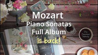 모차르트 소나타 전곡 듣기(#공부, #집중, #휴식, #독서, #명상 클래식 피아노) Mozart Piano Sonatas Full Album