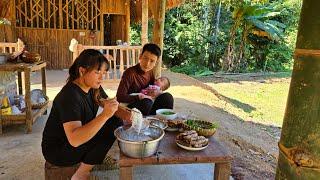 Phong has recovered from the accident- Make a new table, giang nga is happy with family meals.