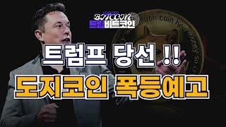 도지코인 전망 트럼프 당선으로 폭등 비트코인 호재 정보 알아보자