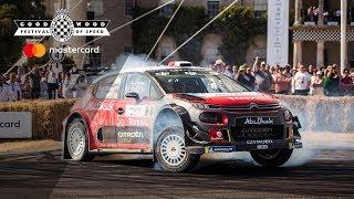 Mads Ostberg flies up the track at FOS