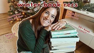 WINTER BOOK RECS ️ holiday romances, fantasy, emotional love stories | BOOKMAS DAY 2