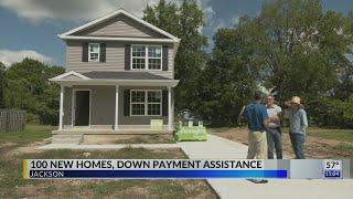 100 new homes, down payment assistance in Jackson