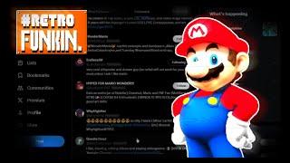 Mario lists all of #Retro Funkin's followers