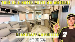 FLAGSTAFF SUPERLITE 26RBWS THIS IS THE PERFECT COUPLES TRAVEL TRAILER UNDER 30FT. AMAZING STORAGE