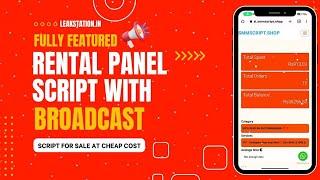 Rental Panel Script With All Features || 5X Theme || Admin Manger || By Leakstation.in