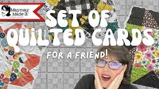 If QUILTING was this easy EVERYONE WOULD DO IT!  4 Quilt panels for a quick gift set!