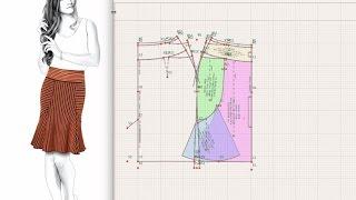 Drafting a flared skirt in Sewist Pattern Designer