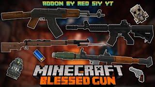 Weapon Addon MCPE: Blessed Gun Mod || Realistic Gun Animation - Addon Showcase