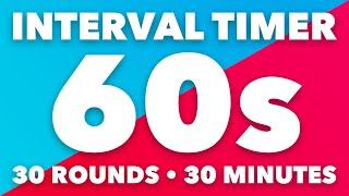 60 Second Interval Timer • 30 Minute Duration