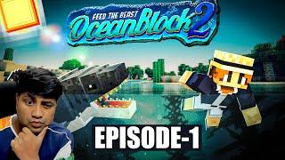 Minecraft OCEANBLOCK-2 start a ocean journey with submarine ep-1