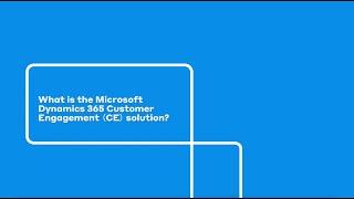 Microsoft Dynamics 365 CE applications presented by Thinkmax